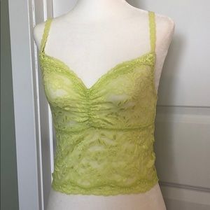 NWOT 🌞 Yellow Lace Bralette/Top by Moda Int.